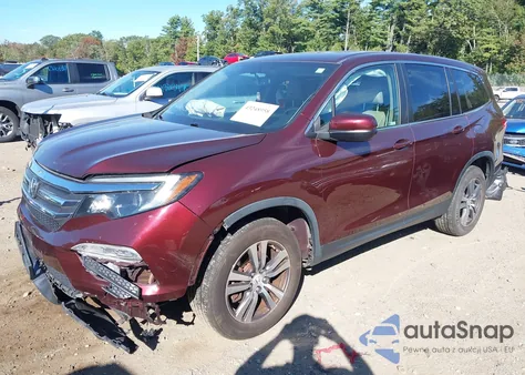 2018 Honda Pilot Ex-L from USA, damaged, VIN 5FNYF6H75JB037425